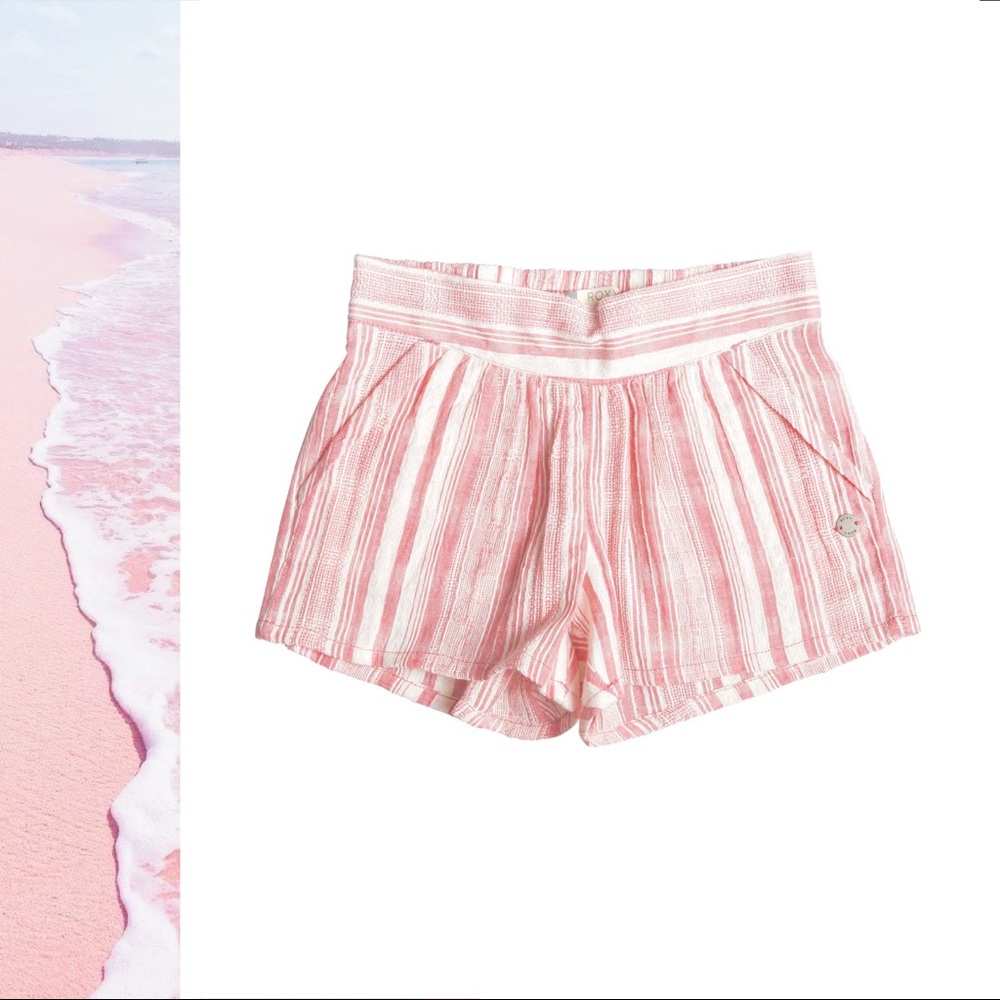 🌕 SOLD. 🍡 ROXY Sunkist Coral Good Fruit Shorts